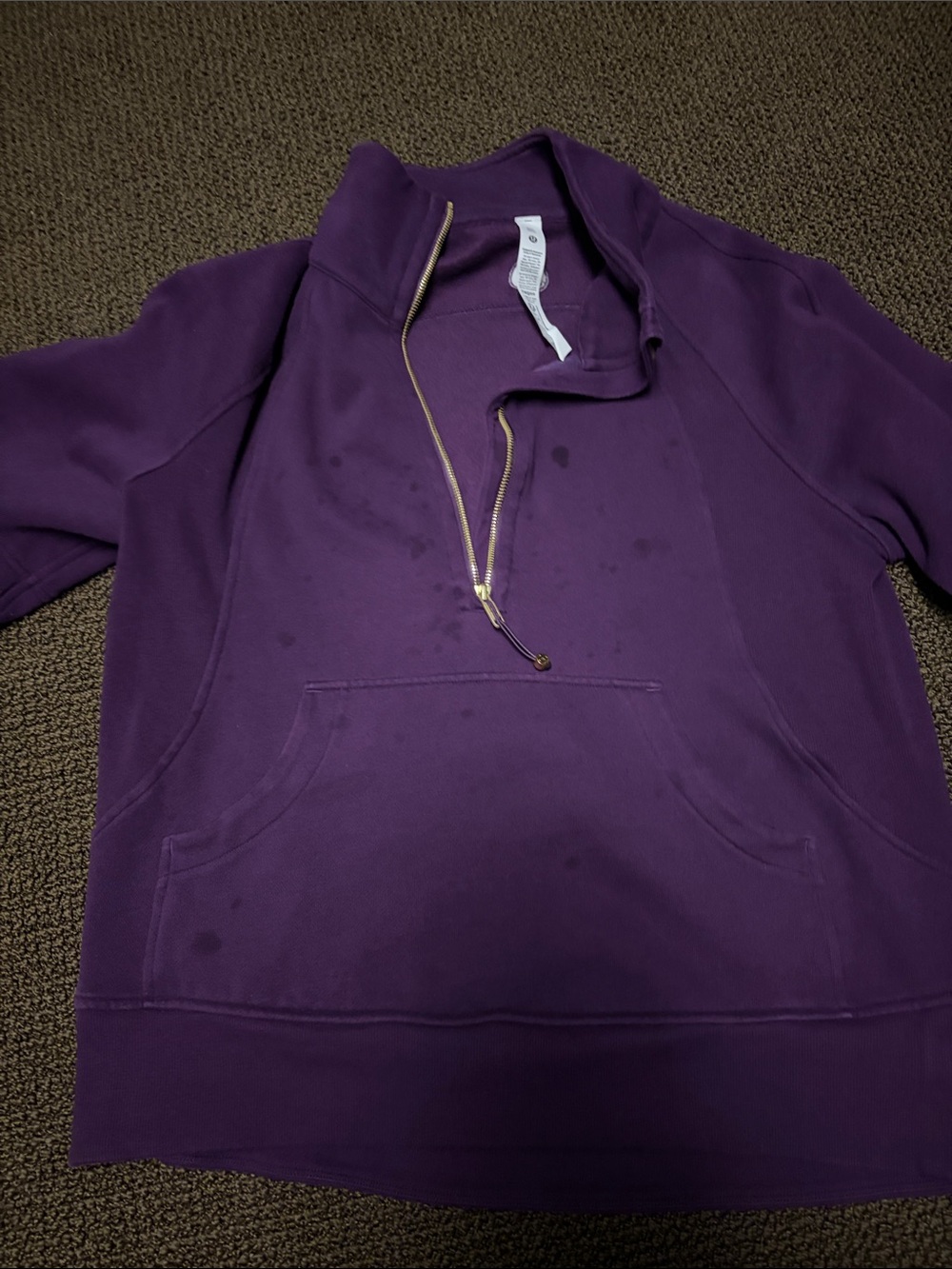 lululemon athletica Purple Quarter-Zip Pullover